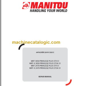 Manitou MRT-X 3050 PRIVILEGE PLUS REPAIR MANUAL