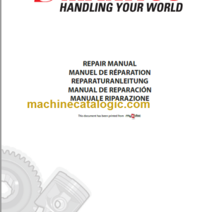 Manitou MLT 629 ST3B Repair Manual