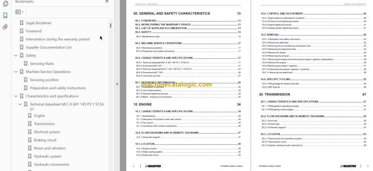 Manitou MLT-X 1041 145 PS+ L Y ST3A S1 Service Manual