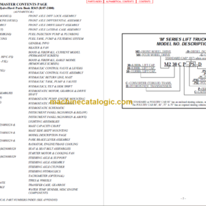 MANITOU M2 30 H P/C-PS-P-PL-PXL PARTS MANUAL