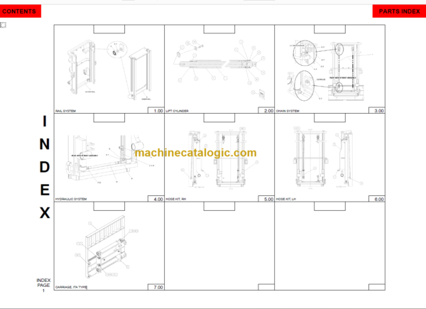 MANITOU 805454 Series Parts Manual