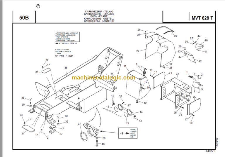 Manitou MVT 628T E3 TIER III PARTS MANUAL