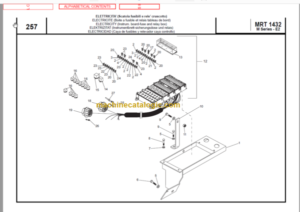 Manitou MRT 1432 400º PARTS MANUALS