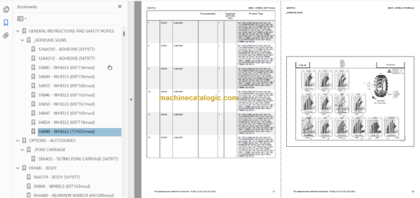 Manitou MLT 742 TURBO S4 E3 PARTS CATALOGUE