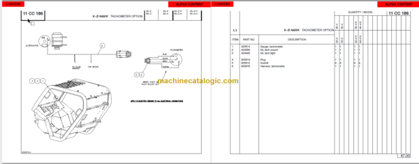 MANITOU M30-24 H K-D HAWK Parts Manual