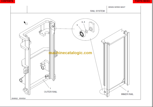 MANITOU 805454 Series Parts Manual