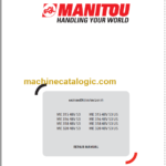 MANITOU ME 316 48V S3 REPAIR MANUAL