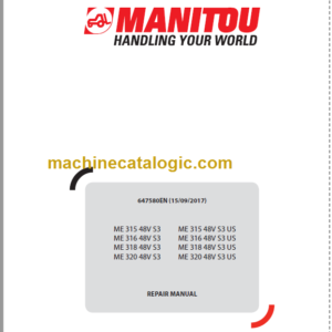 MANITOU ME 316 48V S3 REPAIR MANUAL