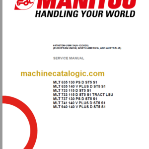 Manitou MLT 635 ST5 S1 Service Manual