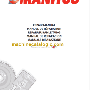 Manitou MLT 845 H Turbo LSU S 2-E2 Repair Manual