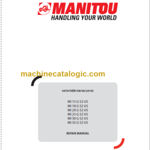 MANITOU MI 20 G S2 US REPAIR MANUAL