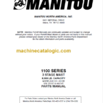 MANITOU 1100 Series Parts Manual