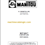 Manitou MVT 628 T PARTS MANUAL