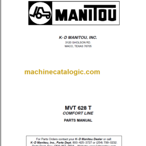 Manitou MVT 628 T PARTS MANUAL