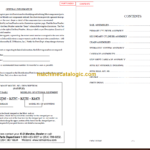 MANITOU 1100 Series Parts Manual