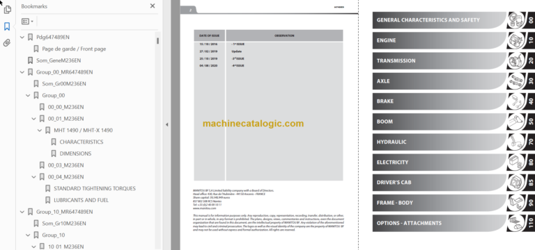 MHT 790 104JD H ST3B S1 REPAIR MANUAL