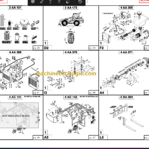 Manitou MLA 628 120 LSU SERIES 3-E2 PARTS MANUAL