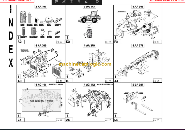 Manitou MLA 628 120 LSU SERIES 3-E2 PARTS MANUAL