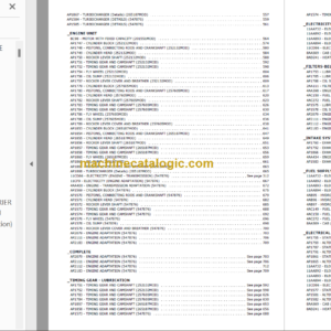 MANITOU MH 25-4T PARTS CATALOGUE