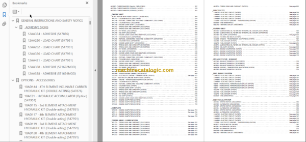 MANITOU MH 25-4T PARTS CATALOGUE