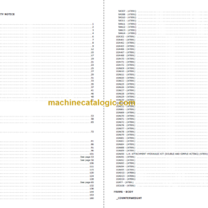 MANITOU MC 40 CP PARTS CATALOGUE