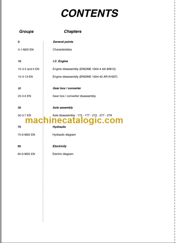 MANITOU M26-4 REPAIR MANUAL