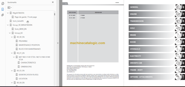 MHT 10230 MINING 129M ST4 S1 REPAIR MANUAL