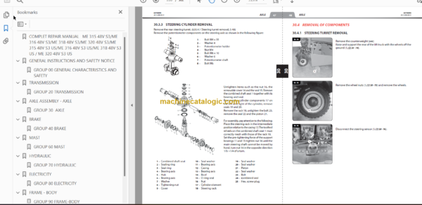 MANITOU ME 316 48V S3 REPAIR MANUAL