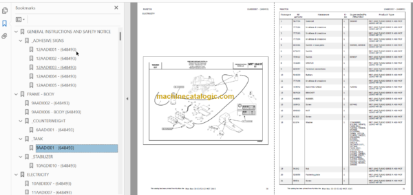 Manitou MRT 1840 TURBO SERIE R 400 PARTS CATALOGUE