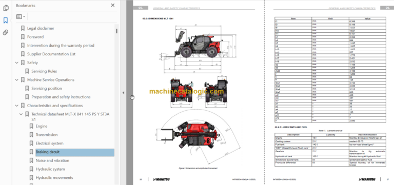 Manitou MLT-X 1041 Service Manual