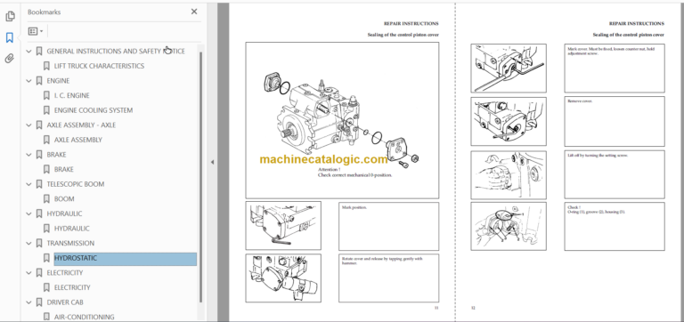 Manitou MLT 845 H Turbo LSU S 2-E2 Repair Manual