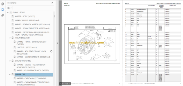 Manitou MLT 1035 L S4 E3 PARTS CATALOGUE