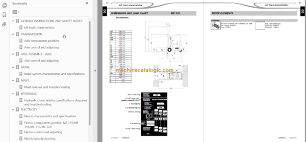 MANITOU ME 315 Repair Manual