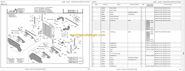 MANITOU MSI 40 H S1 E2 PARTS CATALOGUE