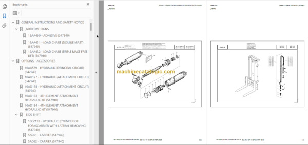 MANITOU ME316 PARTS CATALOGUE