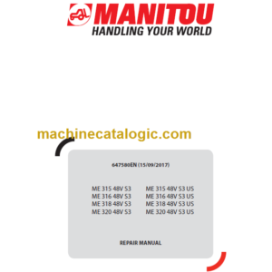 MANITOU ME 318 48V S3 REPAIR MANUAL