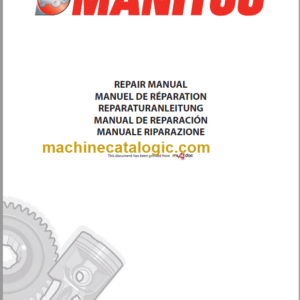 Manitou MLT 845 H Turbo LSU Série 2-E2 Repair Manual