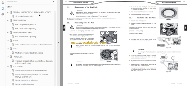 MANITOU ME 315 Repair Manual