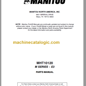 Manitou MHT10120 M SERIES-E3 PARTS MANUAL