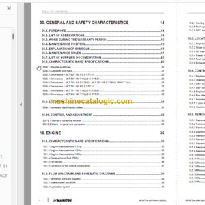 Manitou MLT 733 115 D ST5 S1 TRACT LSU Service Manual