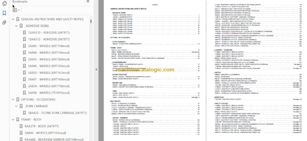 Manitou MLT 1035 L TURBO LSU S4 E3 PARTS CATALOGUE