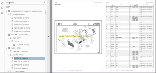 Manitou MLT-X 845 S5 E3 PARTS CATALOGUE