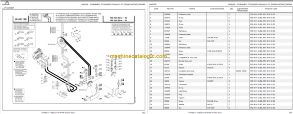 MANITOU MSI 50 H S1 E2 PARTS CATALOGUE