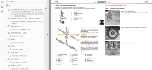 MANITOU ME 318 48V S3 REPAIR MANUAL