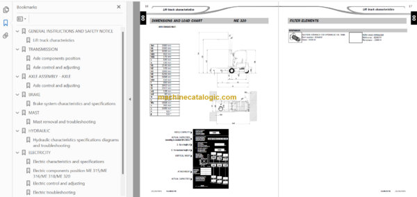 MANITOU ME 316 Repair Manual