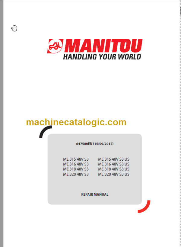 MANITOU ME 320 48V S3 REPAIR MANUAL