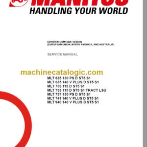 Manitou MLT 733 Service Manual