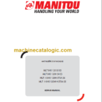Manitou MLT 845 120M H ST3A S6 S5 Repair Manual 647182EN