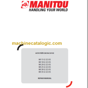 MANITOU MI 30 G S2 US REPAIR MANUAL