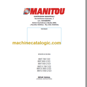 MHT 780 T-E3 REPAIR MANUAL